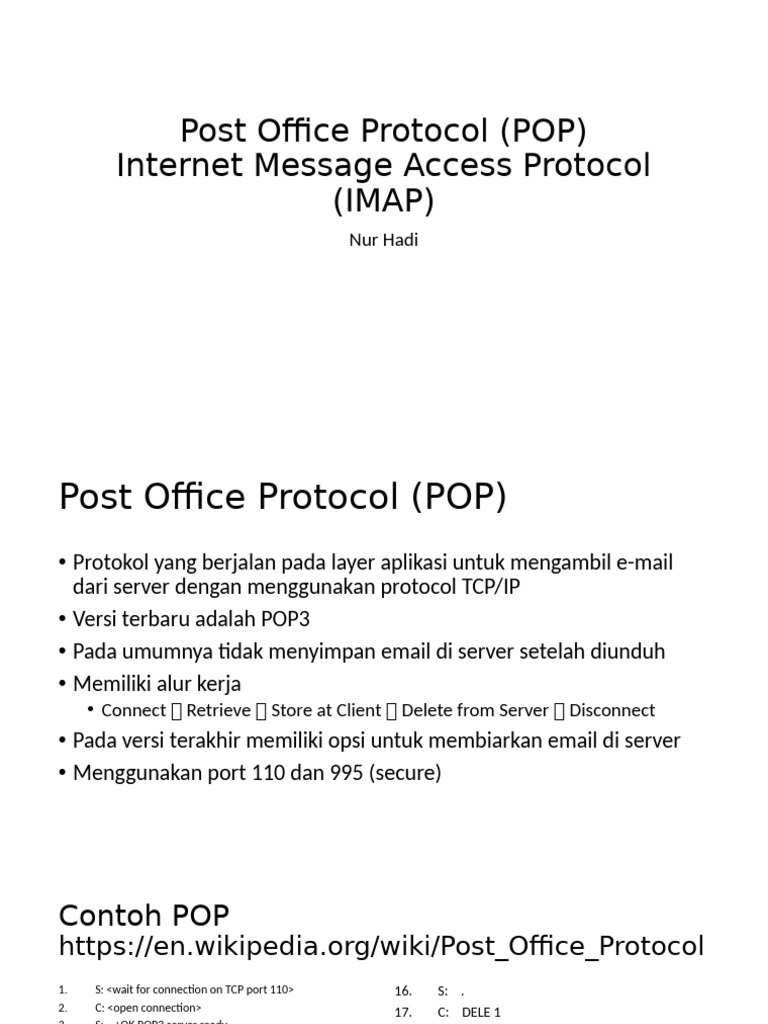 POP vs IMAP: Email Protocols Explained | PDF