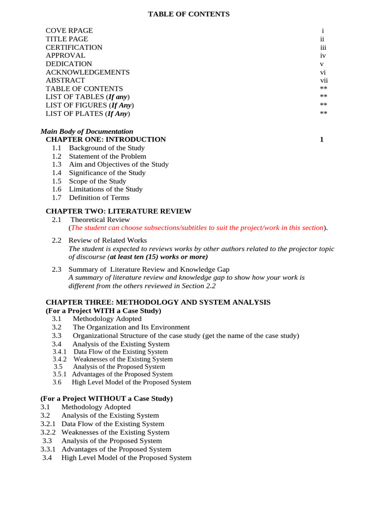 CSC BSc Project Format | PDF | System | Specification (Technical Standard)