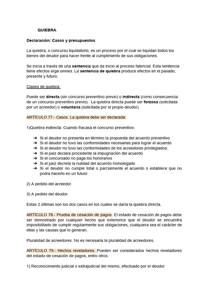 Quie Bra | PDF | Bancarrota | Sentencia (ley)
