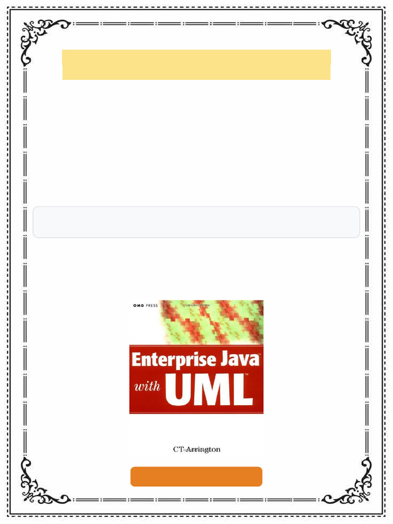 Enterprise Java with UML C. T. Arrington ebook scholarly edition | PDF ...