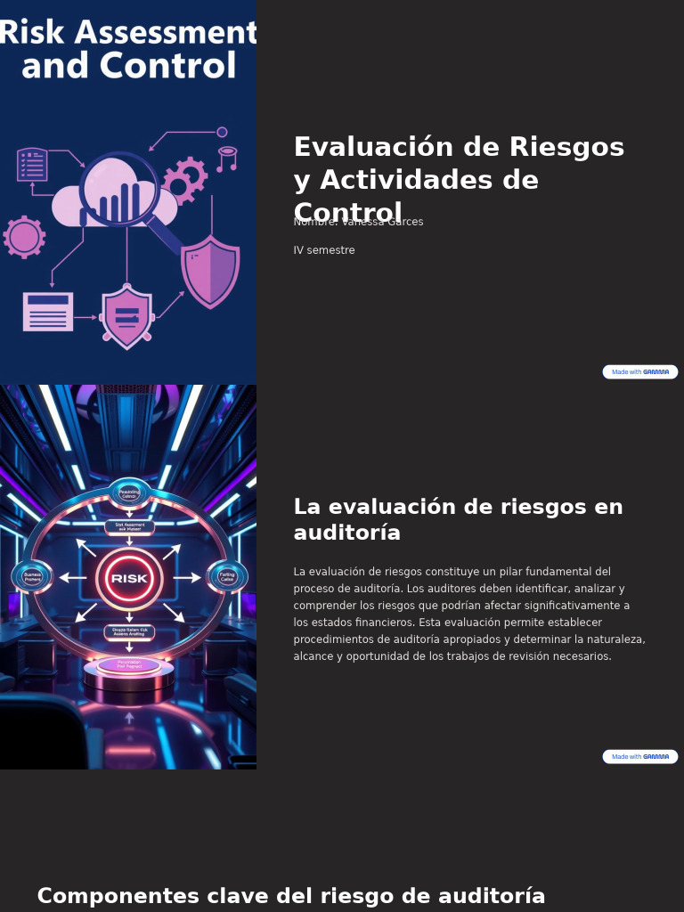 Evaluación de Riesgos en Auditoría | PDF | Auditoría | Estado financiero