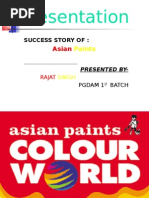 Success Full Story of Asian Paints by Rajat Katiyar