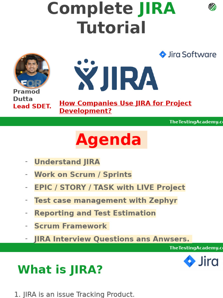 JIRA Tutorial for Project Management | PDF | Scrum (Software ...