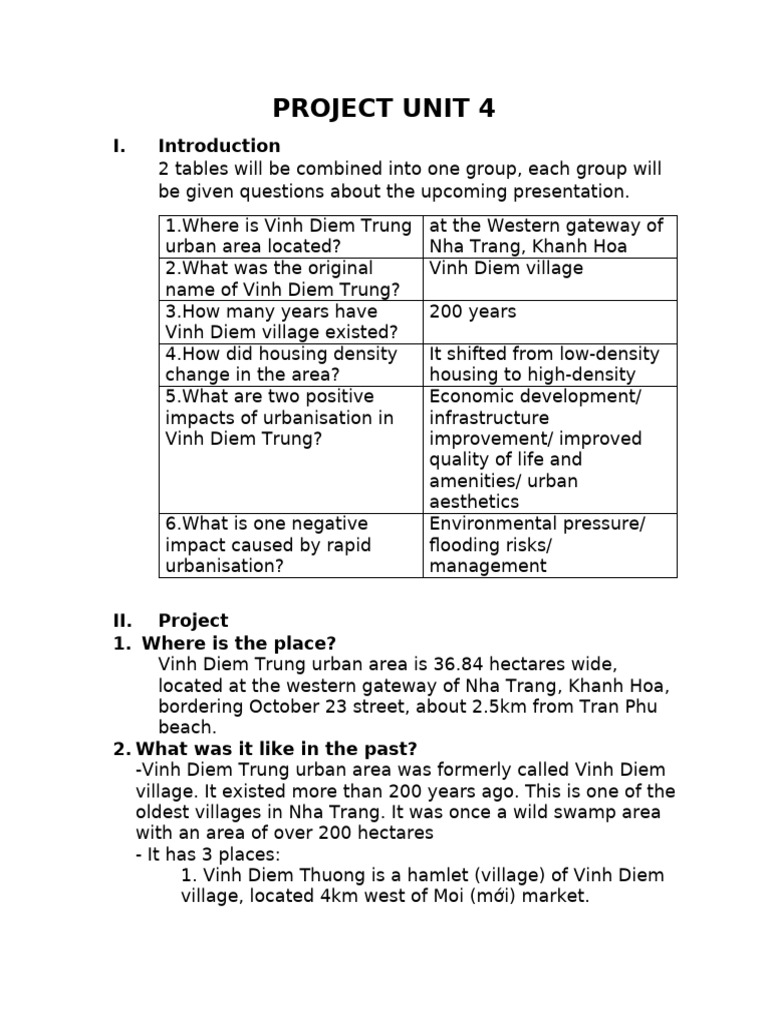 Project Unit 4 | PDF | Hanoi | Urbanization