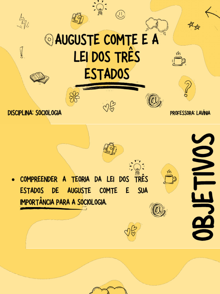 Lei dos Três Estados de Comte: Positivismo | PDF | Positivismo | Science