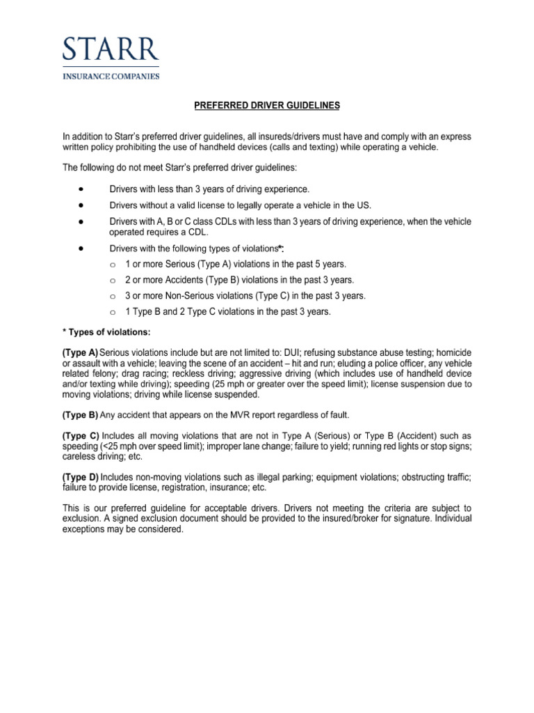 Driver Guideline[9] Copy 2 | PDF