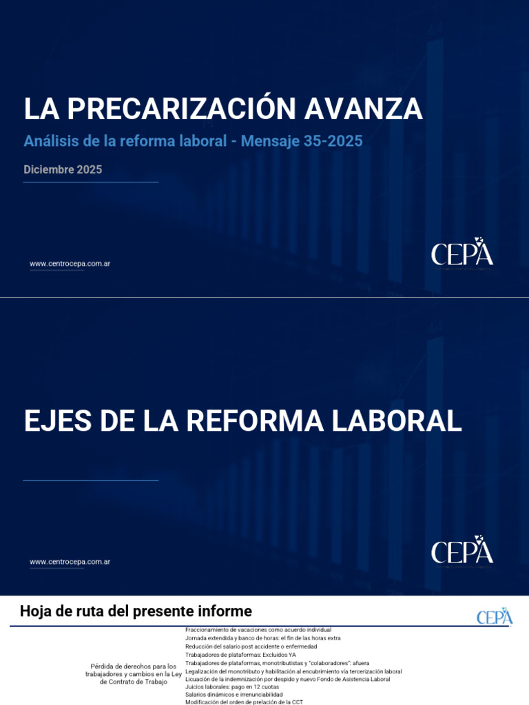 Reforma Laboral: Pérdida de Derechos en Argentina | PDF | Derecho ...