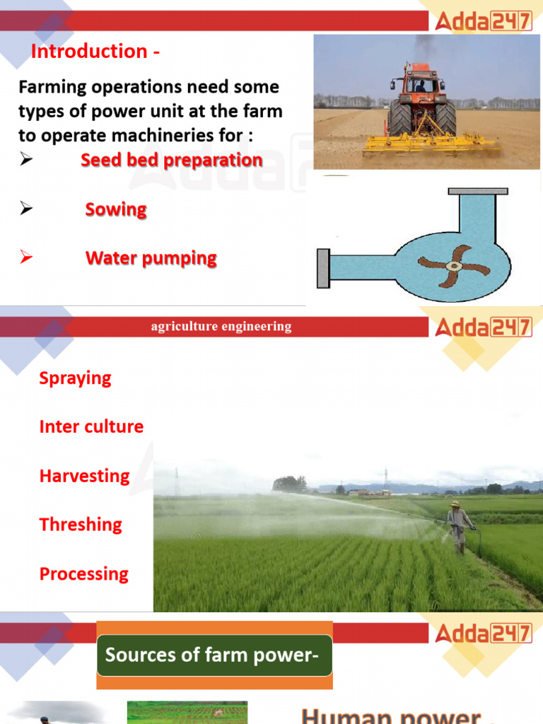 Introduction - : Farming Operations Need Some Types of Power Unit at ...