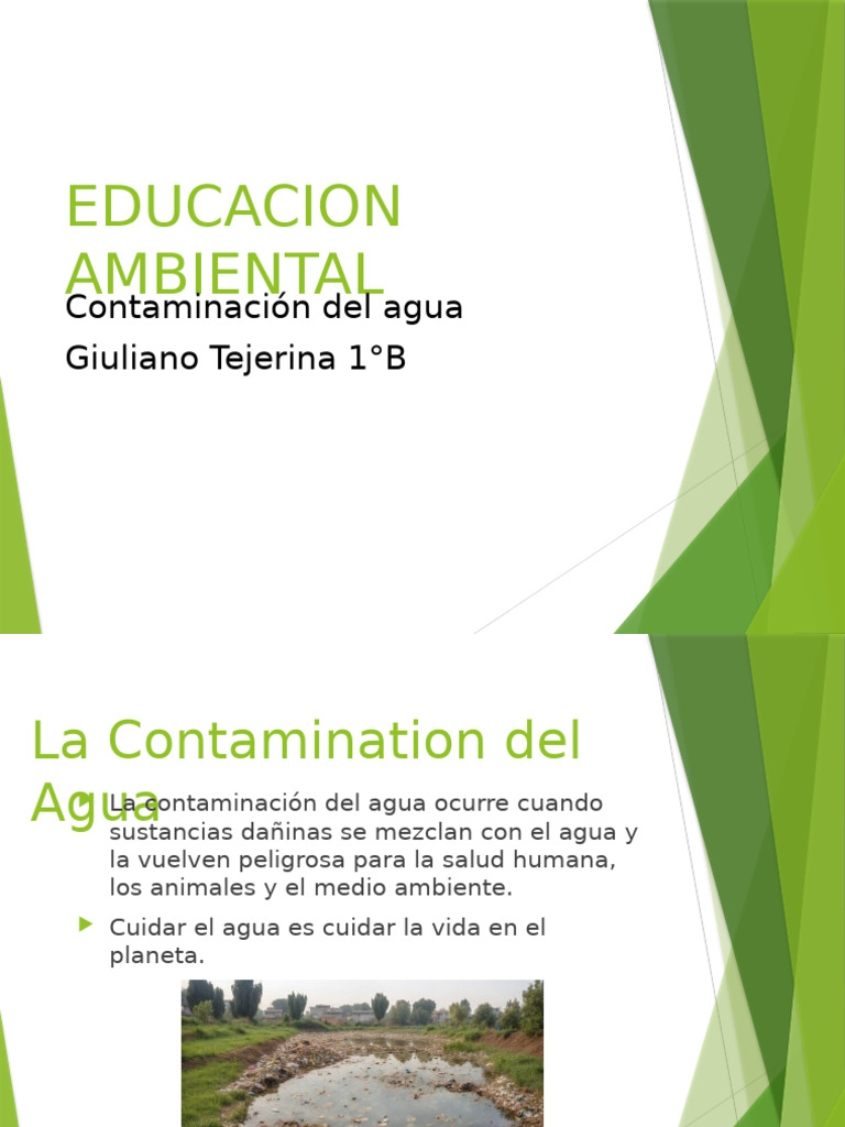 Contaminación del Agua: Causas y Efectos | PDF | Agua | La ...