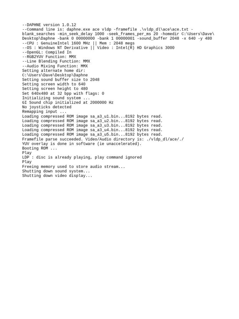DAPHNE 1.0.12 Command Line Setup Guide | PDF