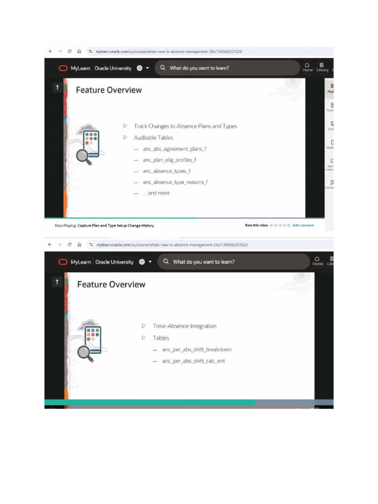 Absence Tables | PDF
