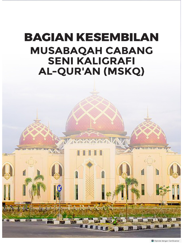Pedoman Musabaqah Seni Kaligrafi AlQuran 2025 | PDF