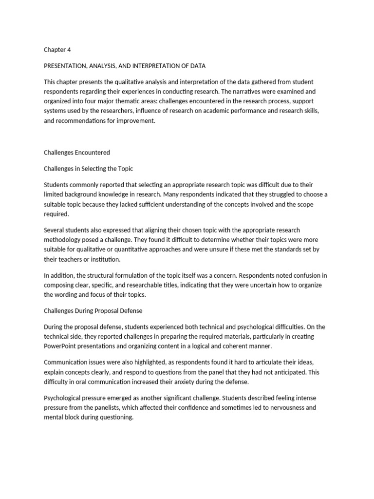 Chapter 4-WPS Office | PDF | Qualitative Research | Teachers