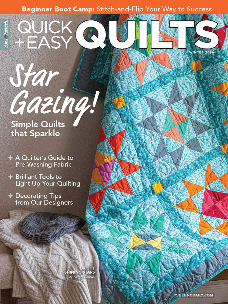 Beginner Quilting: Stitch-and-Flip Guide | PDF | Quilting | Quilt