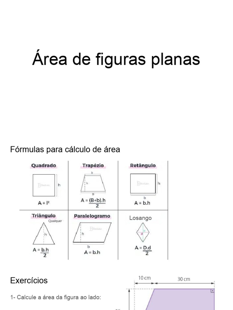 Cálculo de Áreas de Figuras Planas | PDF