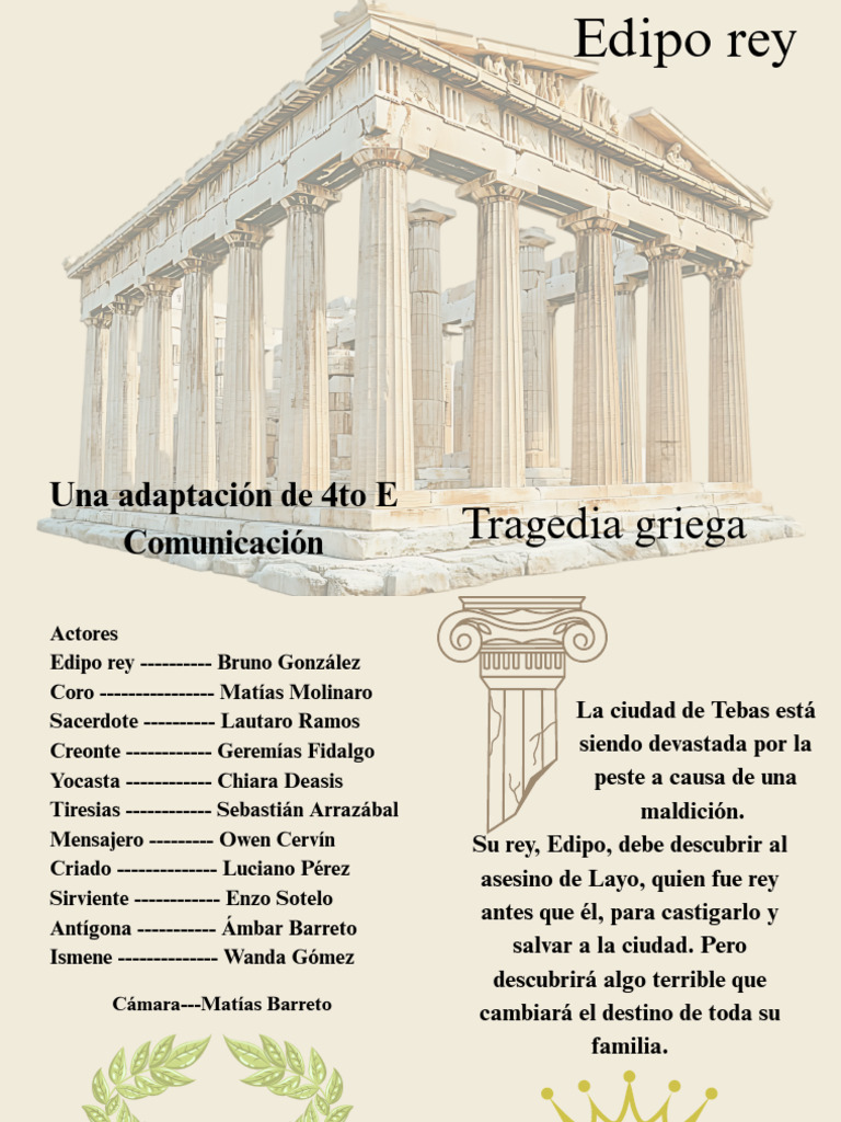 Edipo Rey Folleto | PDF