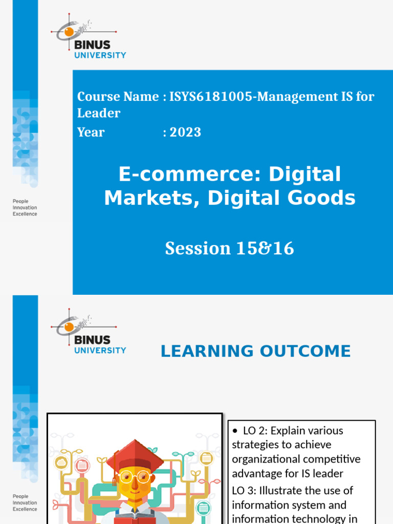 E-Commerce_ Digital Market, Digital Goods, | PDF | E Commerce | Employment
