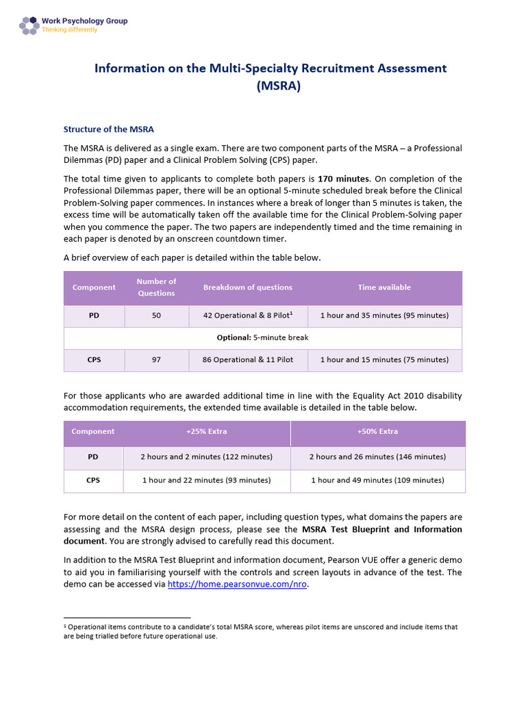 MSRA Exam Structure and Preparation Guide | PDF