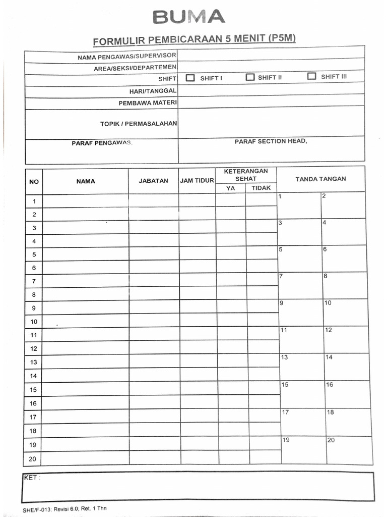 Form P5M | PDF