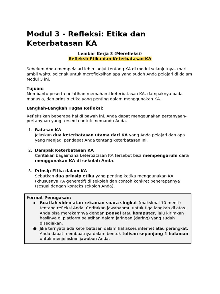 Etika dan Keterbatasan Kecerdasan Buatan | PDF