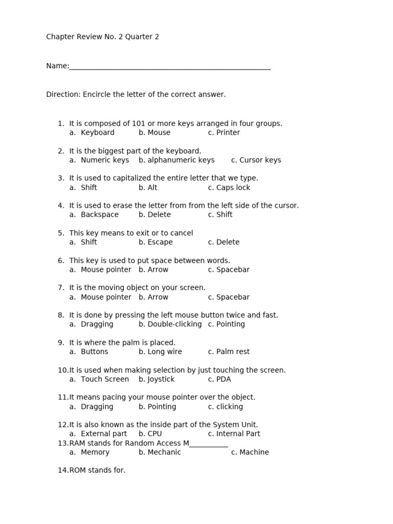 Chapter Review No | PDF