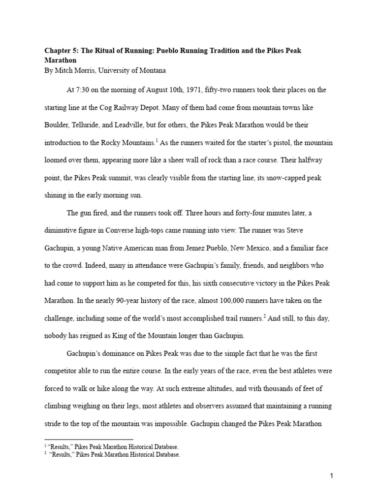 CA Handout Ritual of Running | PDF | Iroquois | American Frontier