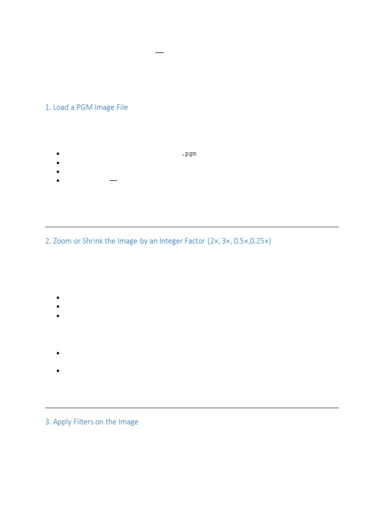 Cs3005-Project 1 - Image Processing Application | PDF ...