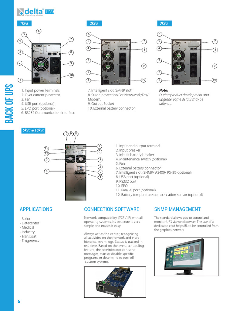 UPS Online Delta Features & Specifications | PDF | Battery Charger ...