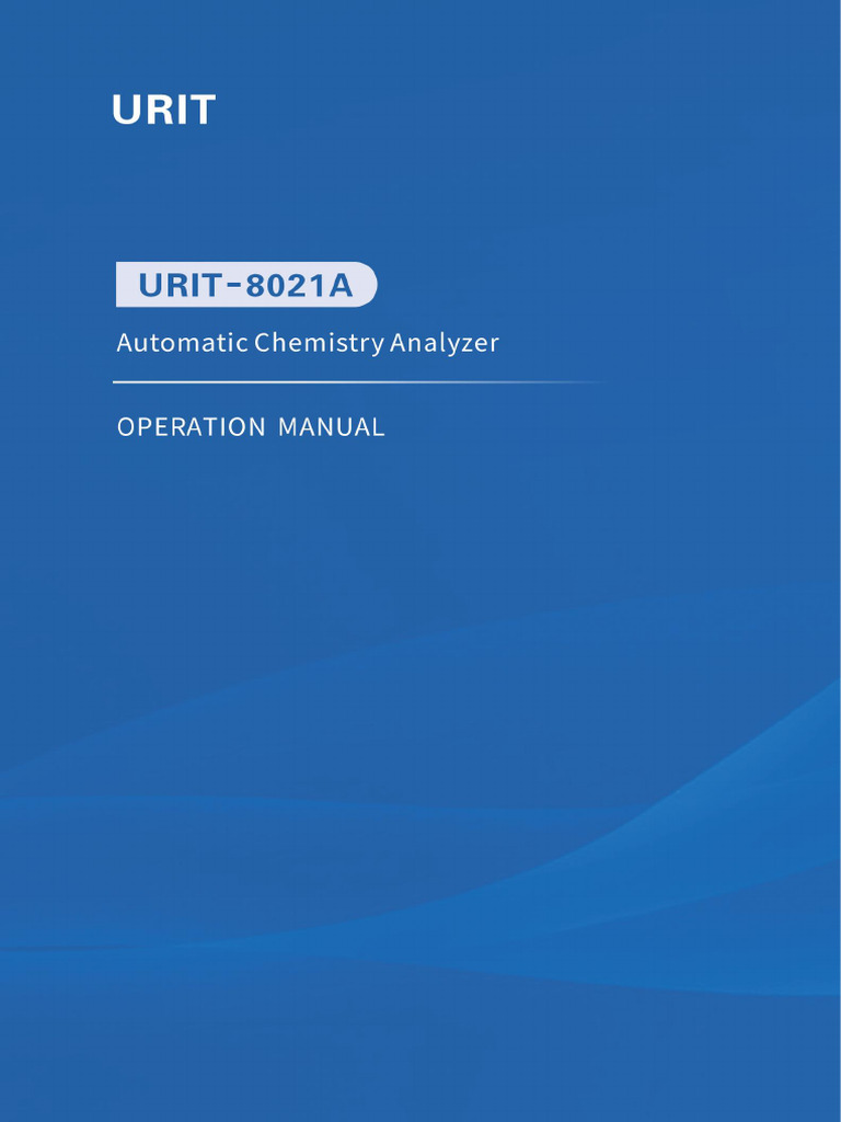 8021A Operation Manual V1.03 | PDF | Absorbance | Electrical Connector
