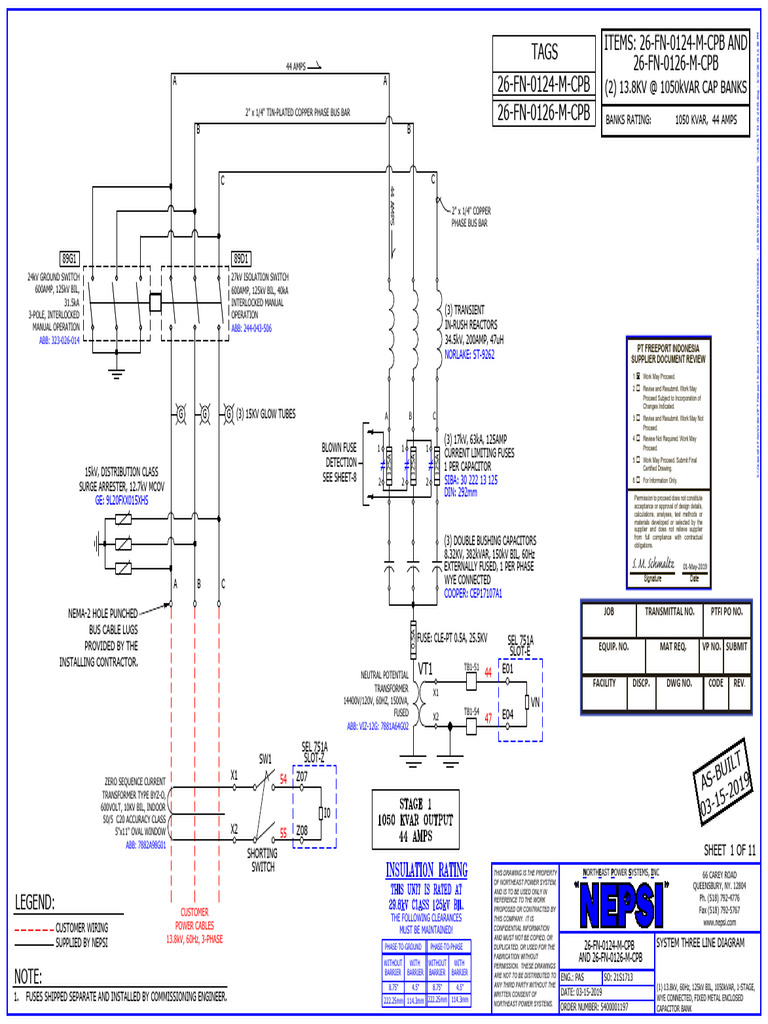 13.8kV Capacitor Bank Design Document | PDF | Manufactured Goods ...