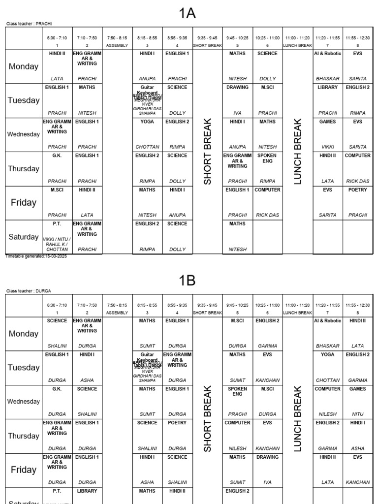 Timetable | PDF | Languages Of Asia | Sociolinguistics