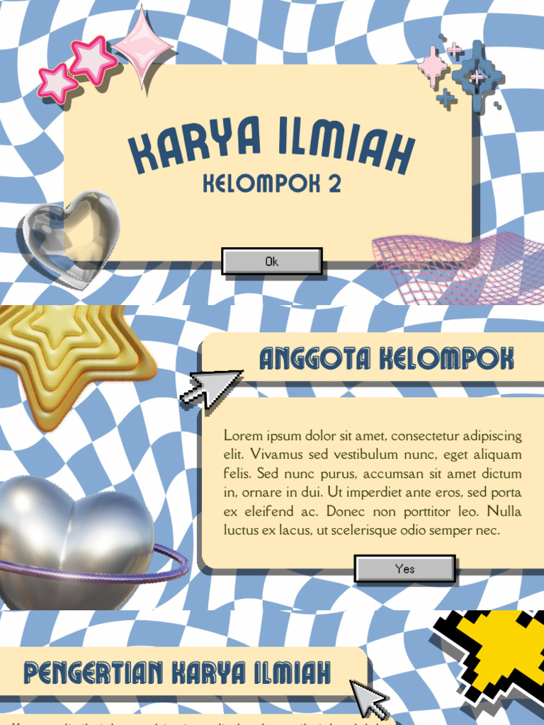 Blue Yellow Y2K Project Presentation | PDF