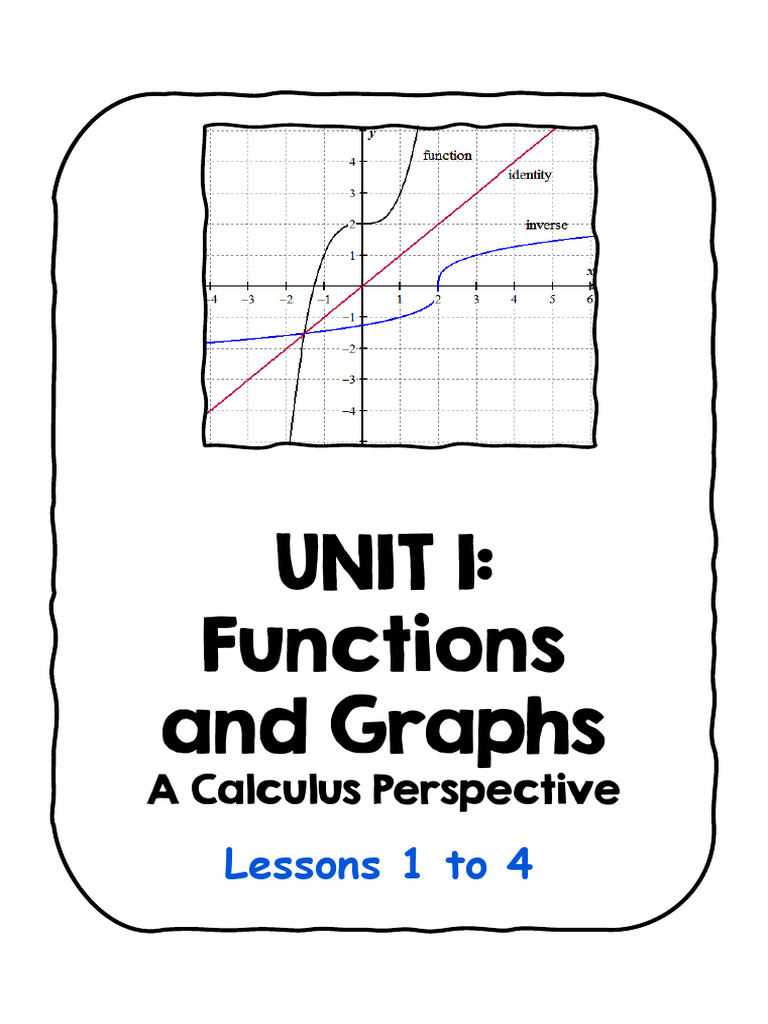 Unit - 1 - Notes and HW - Student - Lessons 1 To 4 | PDF | Function ...