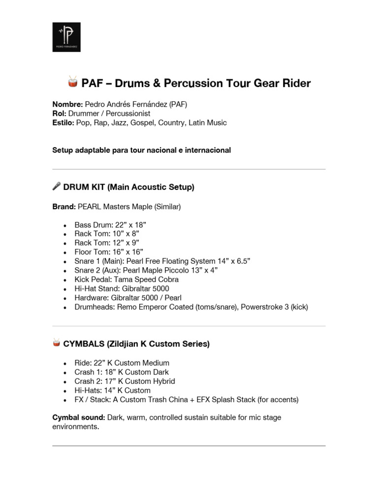Rider Tour | PDF