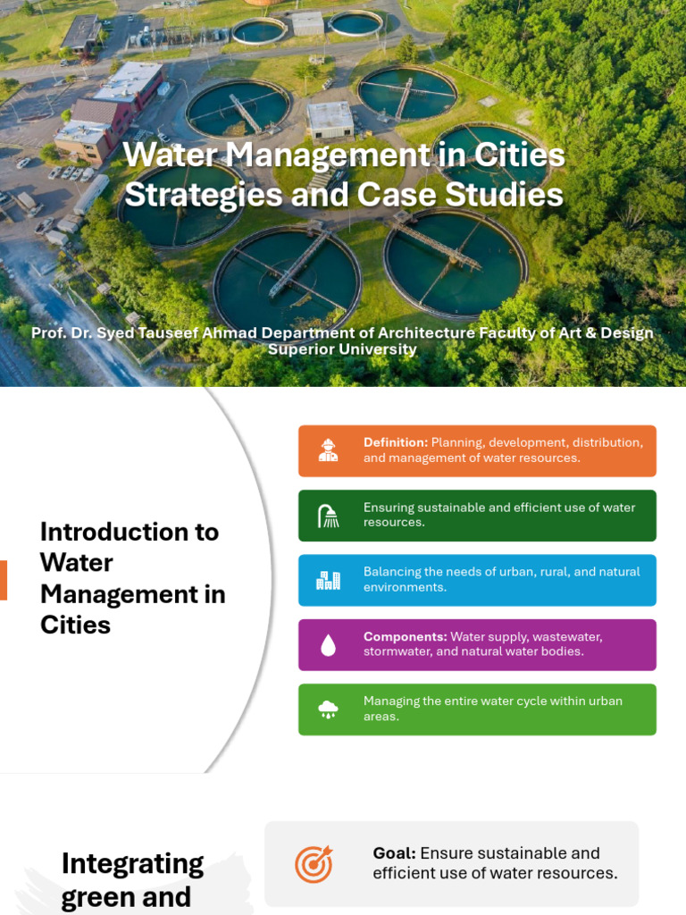 Lecture 13 Water Management | PDF | Water Scarcity | Water Conservation