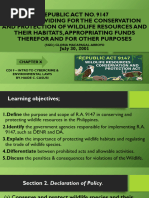 R.A. 9147: Wildlife Conservation Act | PDF | Wildlife | Endangered Species