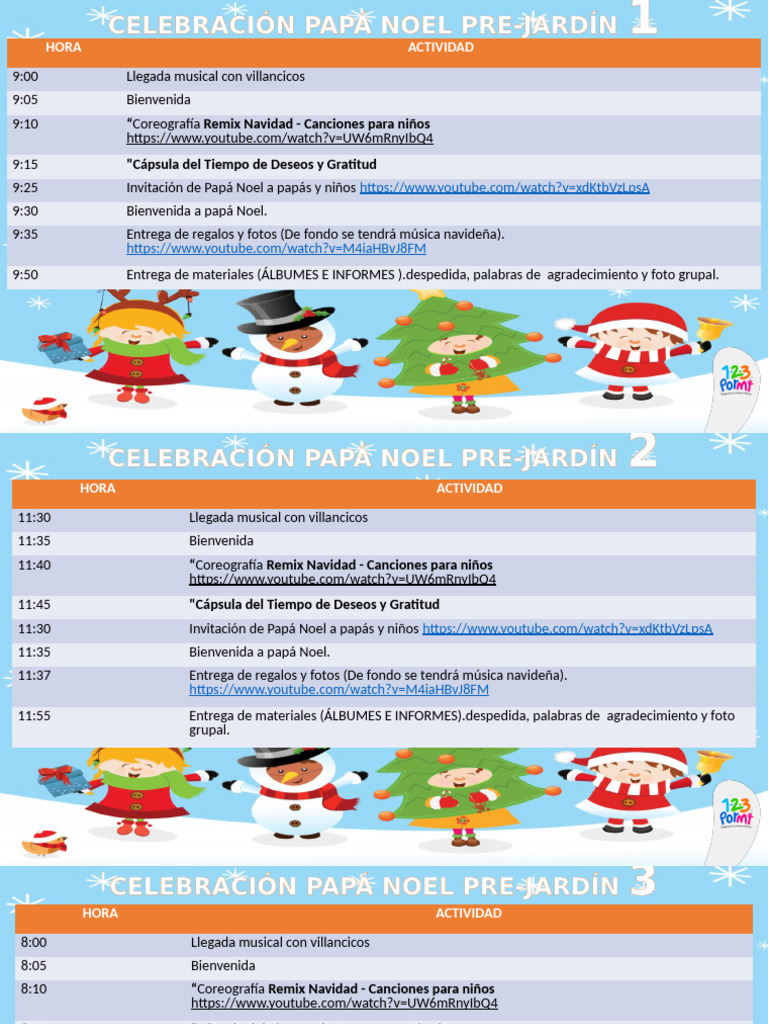 Celebración Navideña en Pre-Jardín | PDF | Navidad | Música de Navidad
