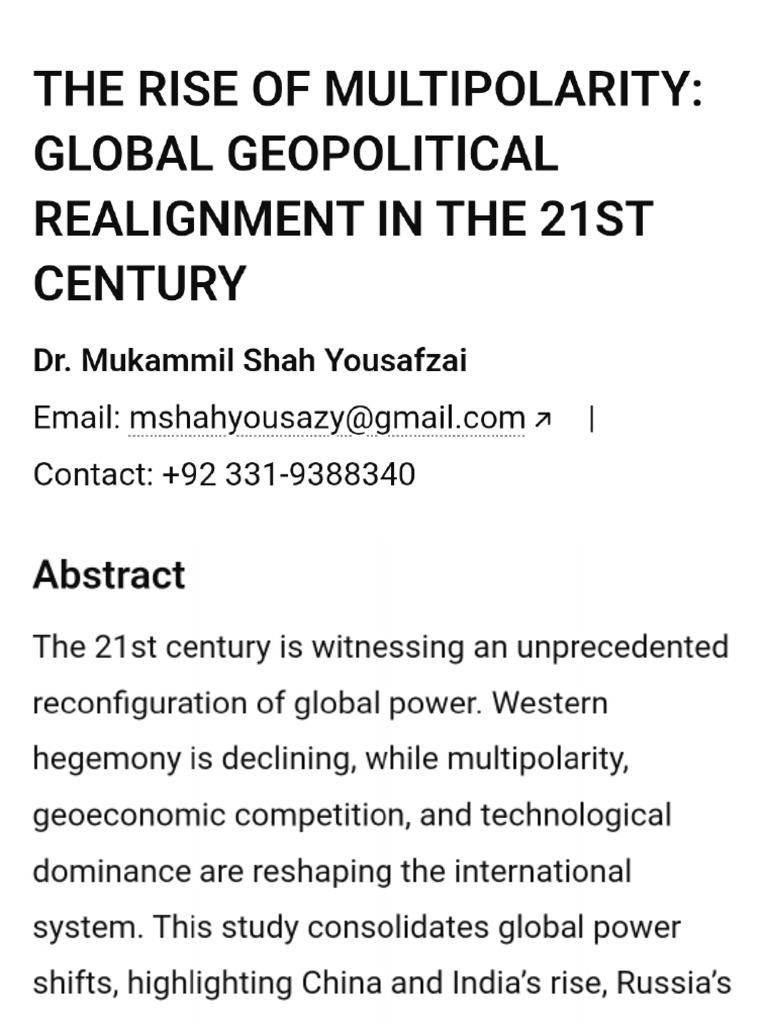 Multipolarity World | PDF