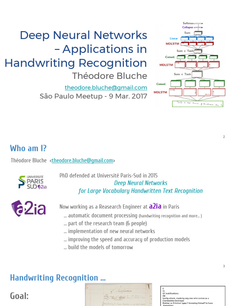Deep Neural Networks in Handwriting Recognition | PDF | Deep Learning ...