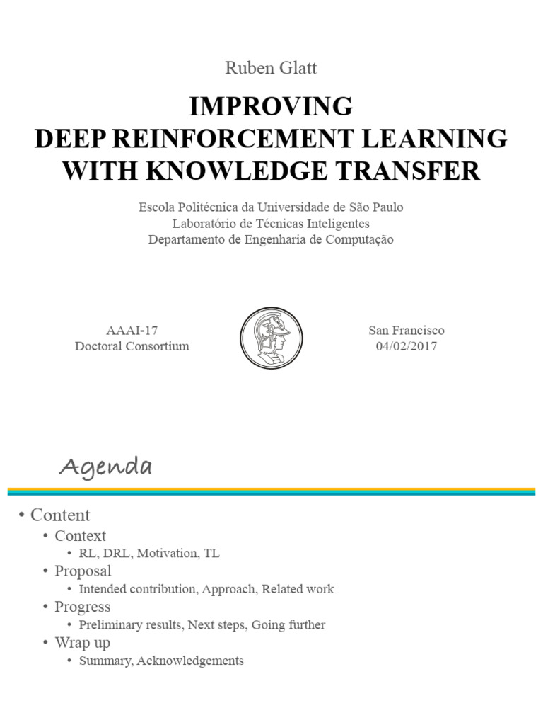 AAAI 2017 DC Presentation | PDF | Machine Learning | Behavior Modification