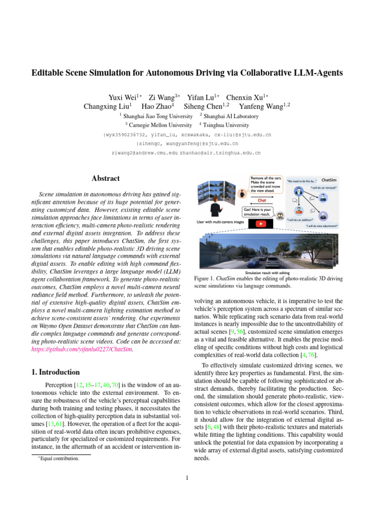 Editable 3D Scene Simulation for Driving | PDF | Rendering (Computer ...