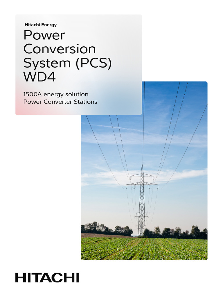 Hitachi Energy PCS WD4: Advanced Power Management | PDF | Electrical ...