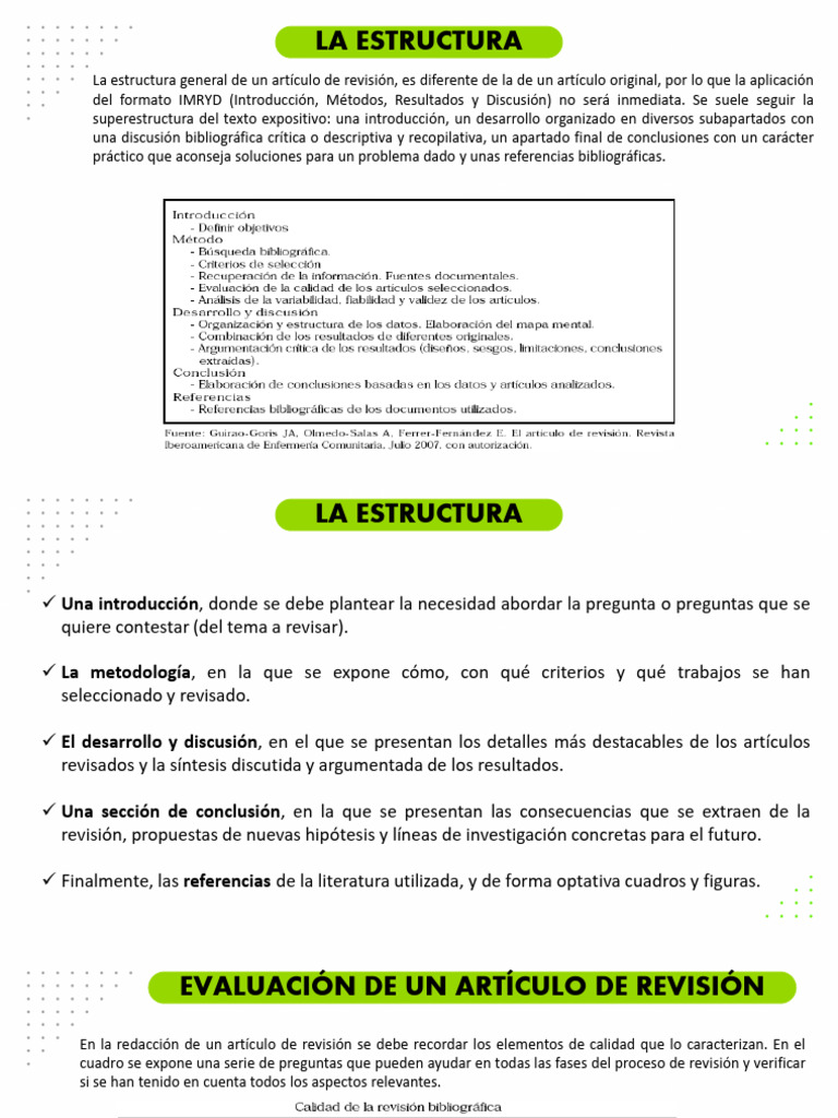 Estructura de un Artículo de Revisión | PDF