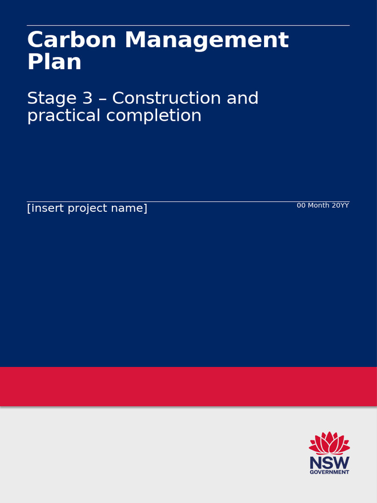 Carbon Management Plan for Construction | PDF | Climate Change ...