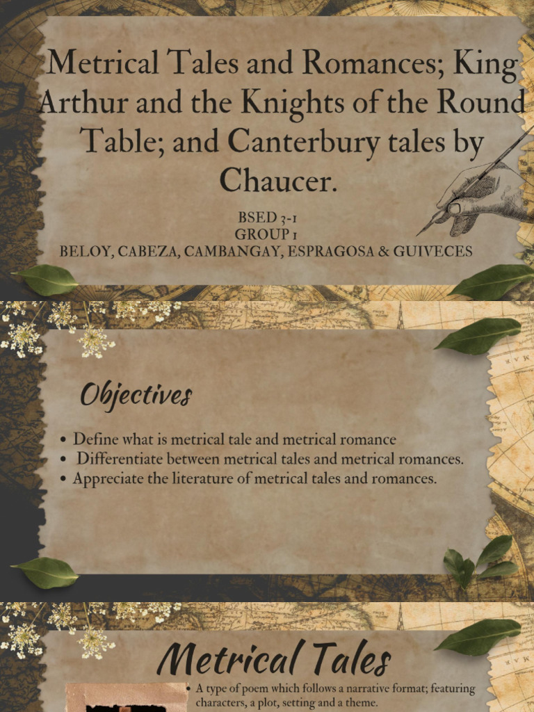 Metrical Tales vs. Romances Explained | PDF | King Arthur | Lancelot