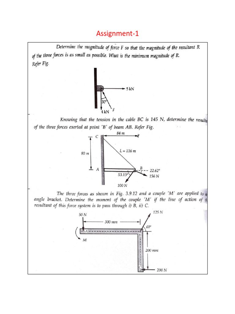 Resultant Forces in Engineering Mechanics | PDF | Elementary Geometry ...