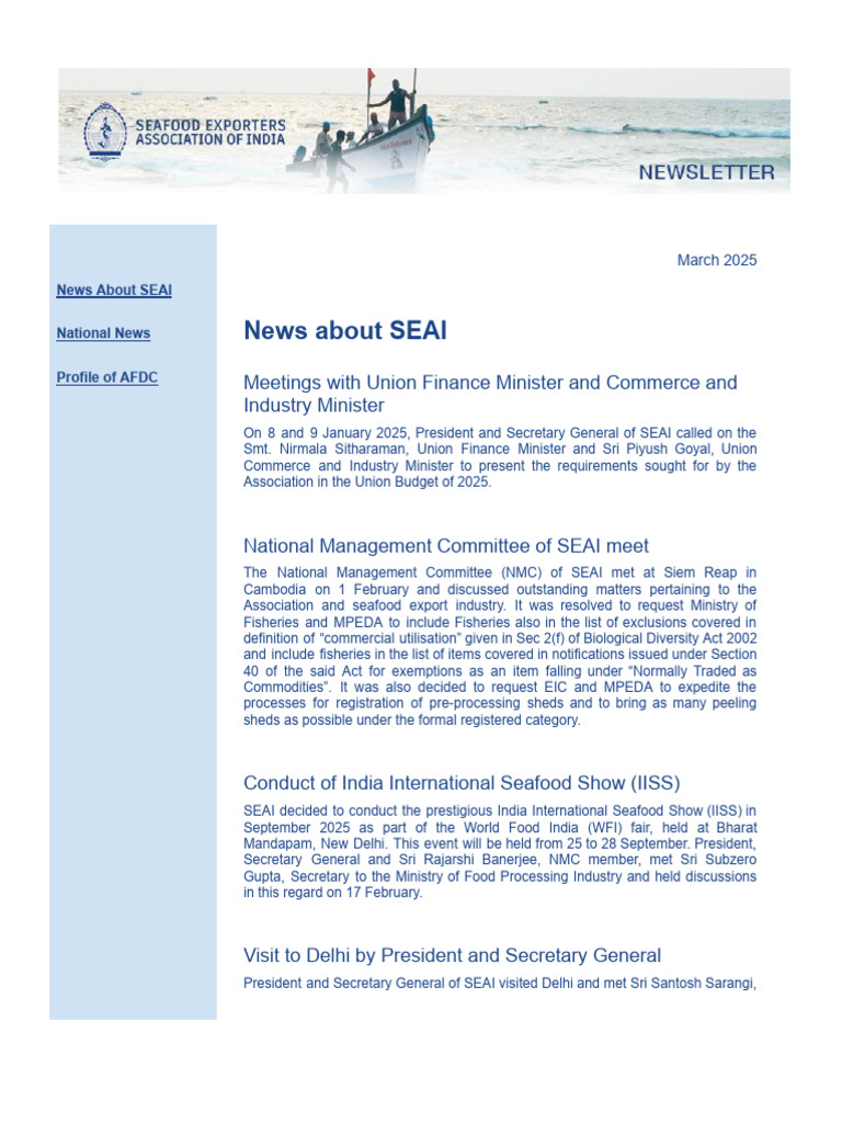 SEAI News: Budget, Meetings, and Events | PDF | Reserve Bank Of India ...