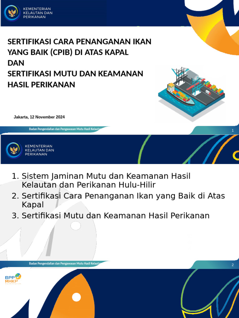 Sertifikasi CPIB untuk Penanganan Ikan | PDF