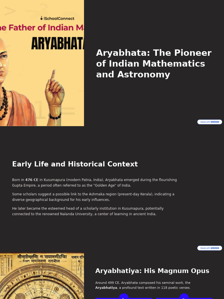 Aryabhata: Father of Indian Math & Astronomy | PDF | Mathematics ...
