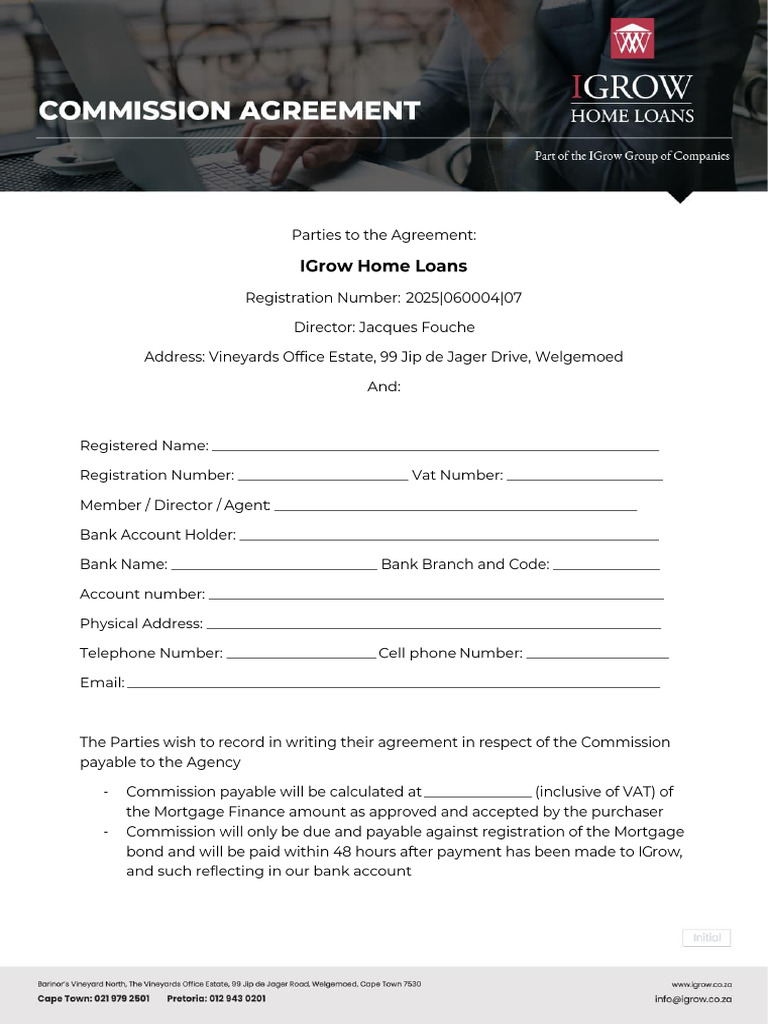 Commission Agreement Agent | PDF